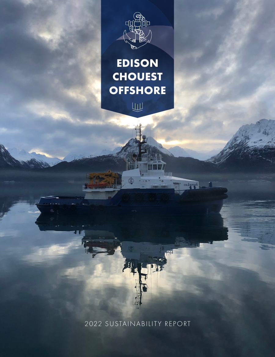Cover of Edison Chouest Offshore sustainability report